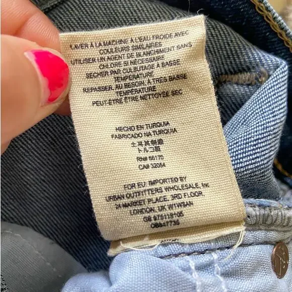 FREE PEOPLE About a Girl Distressed High Rise Ankle Skinny Denim Jeans Size 26 - Picture 11 of 11